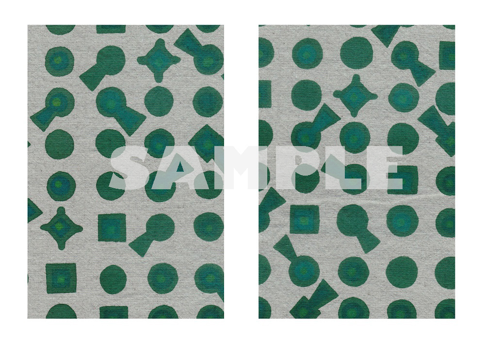 15.【えぼし】古墳(手染め・綿75%、麻25%)