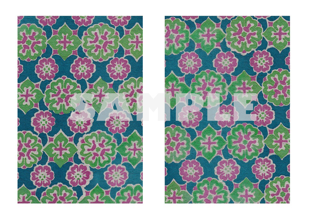 19.【えぼし】紫檀木画槽琵琶(手染め・綿75%、麻25%)